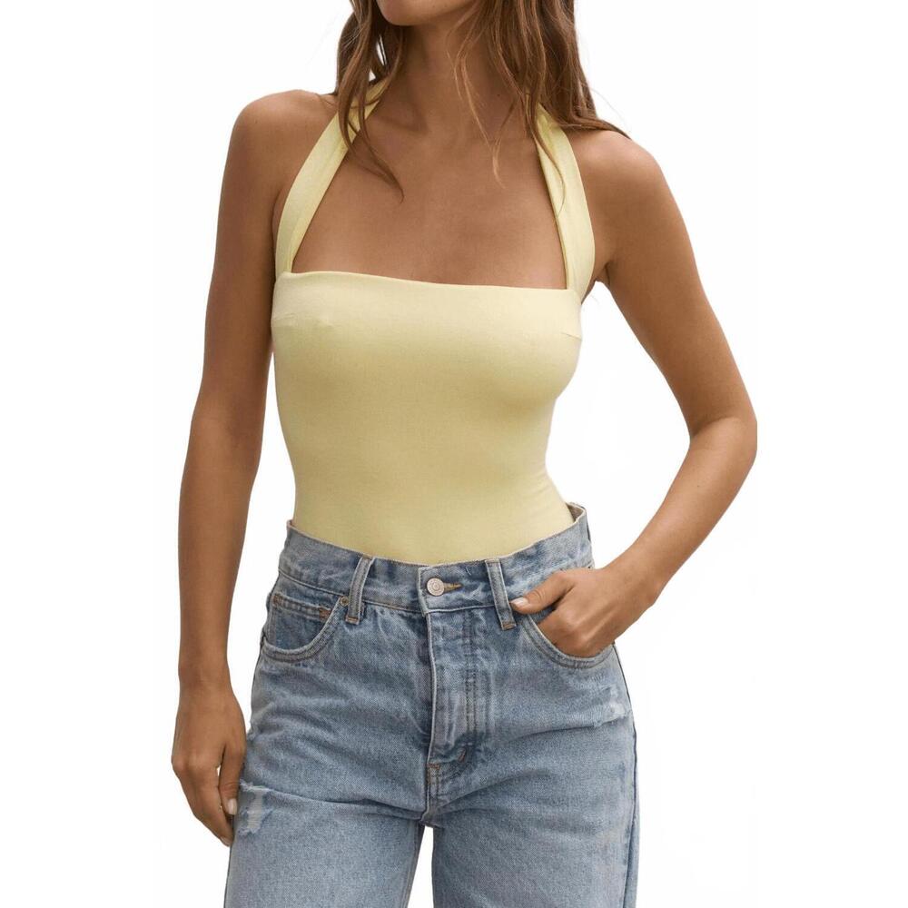 NEW BAYSE karlita bodysuit in yellow